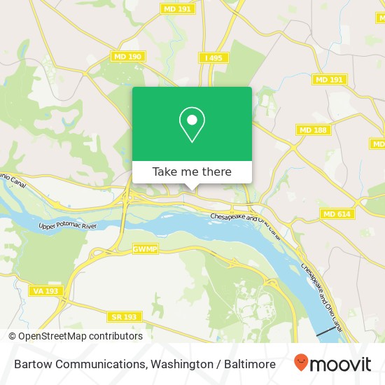 Mapa de Bartow Communications, 7945 MacArthur Blvd