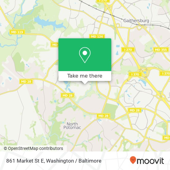 861 Market St E, Gaithersburg, MD 20878 map