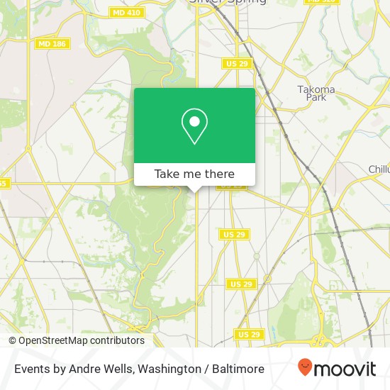Events by Andre Wells, 5704 16th St NW map