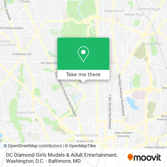 DC Diamond Girls Models & Adult Entertainment map