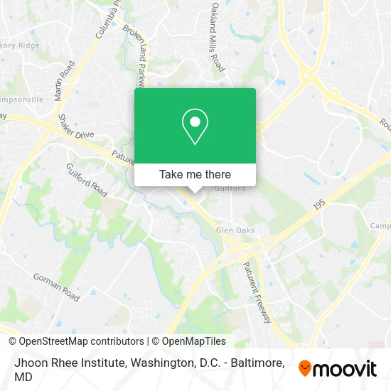 Mapa de Jhoon Rhee Institute
