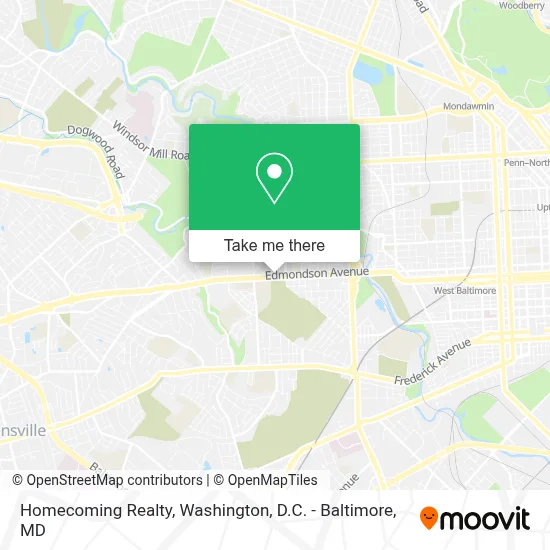 Homecoming Realty map