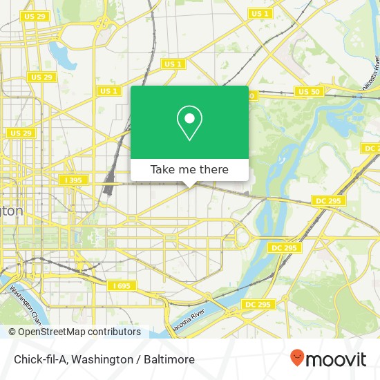 Chick-fil-A, 1401 Maryland Ave NE map
