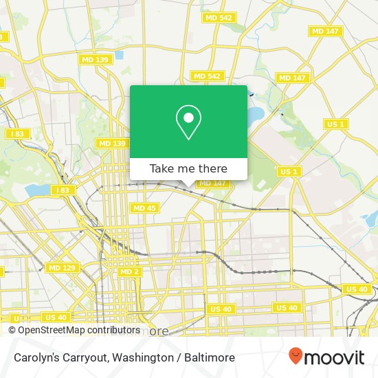Mapa de Carolyn's Carryout, 2510 Robb St