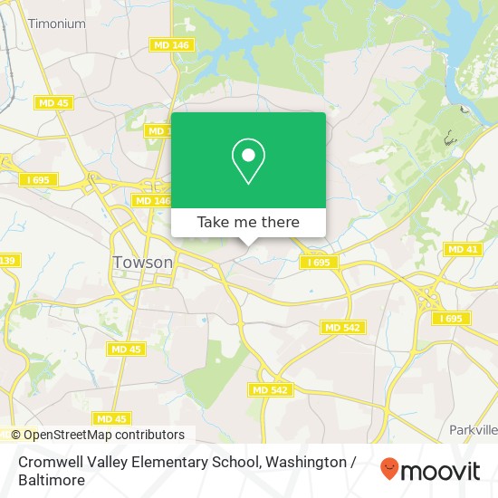 Cromwell Valley Elementary School, 825 Providence Rd map