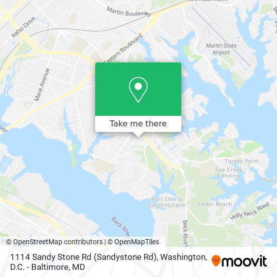 Mapa de 1114 Sandy Stone Rd (Sandystone Rd)