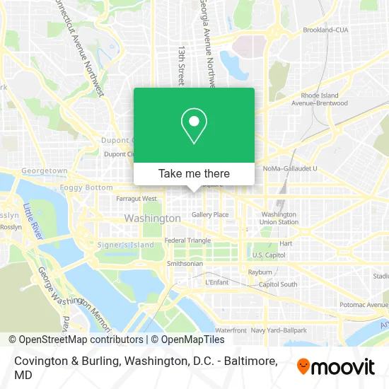 Covington & Burling map