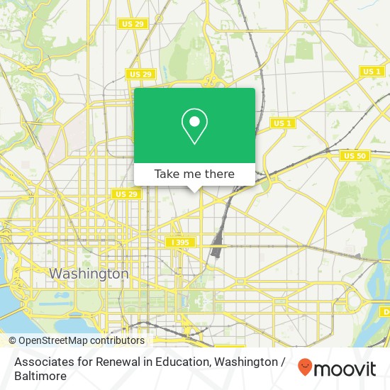 Associates for Renewal in Education, 45 P St NW map