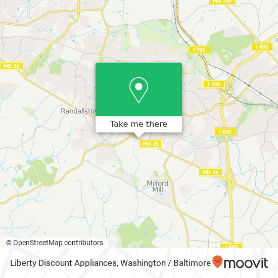 Liberty Discount Appliances, 8515 Liberty Rd map