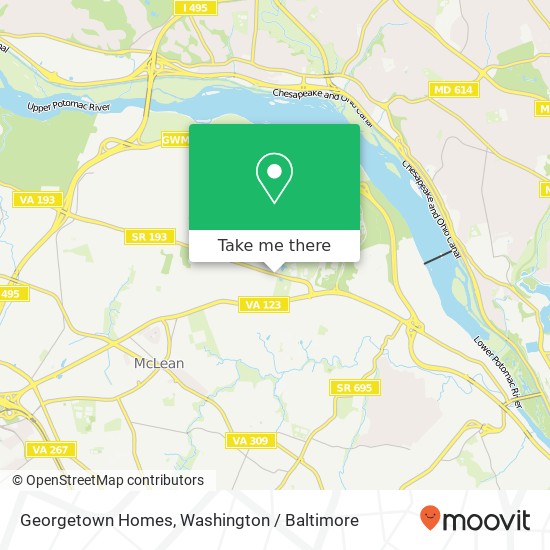 Mapa de Georgetown Homes