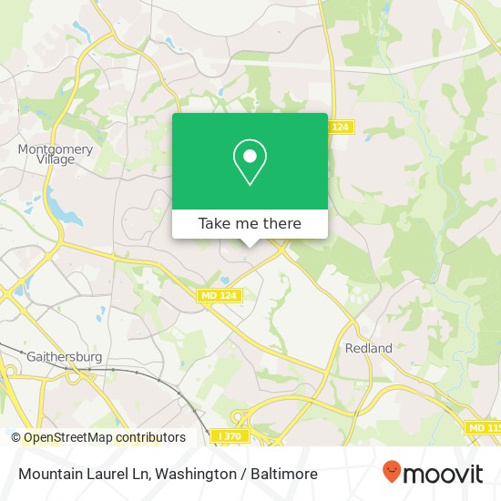 Mapa de Mountain Laurel Ln, Gaithersburg, MD 20879