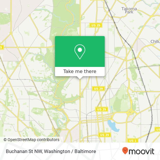Buchanan St NW, Washington, DC 20011 map