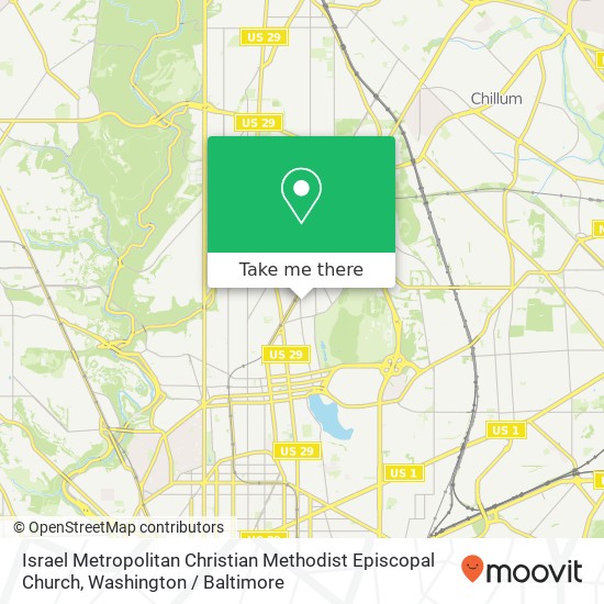 Israel Metropolitan Christian Methodist Episcopal Church, 557 Randolph St NW map