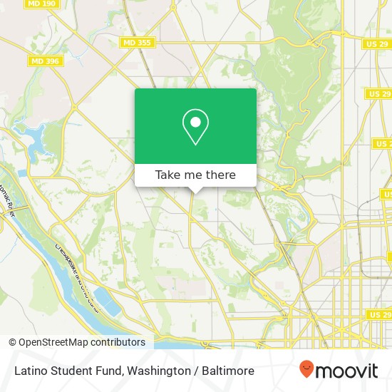 Mapa de Latino Student Fund, 3609 Woodley Rd NW