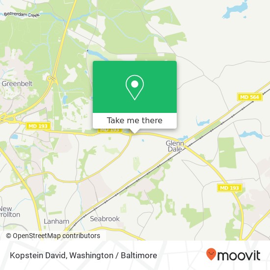 Kopstein David, 9831 Greenbelt Rd map