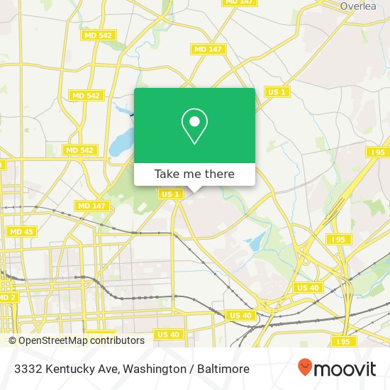 3332 Kentucky Ave, Baltimore, MD 21213 map