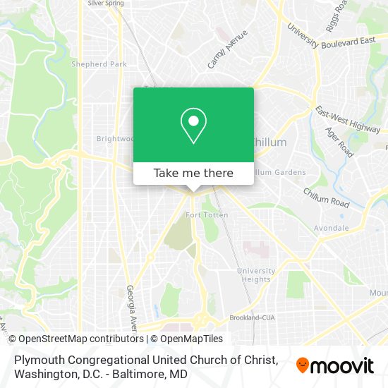 Plymouth Congregational United Church of Christ map