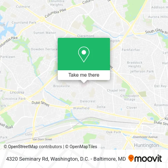 4320 Seminary Rd map