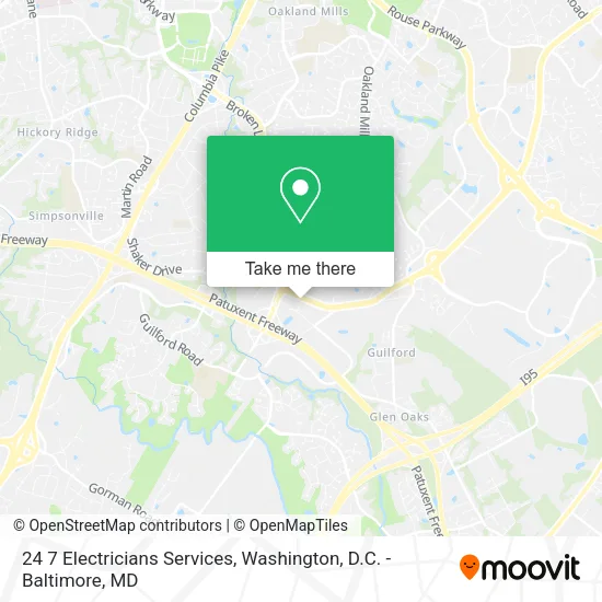 Mapa de 24 7 Electricians Services