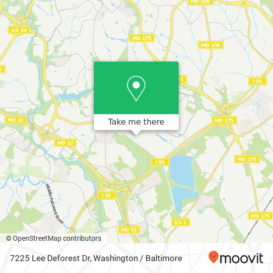 7225 Lee Deforest Dr, Columbia, MD 21046 map