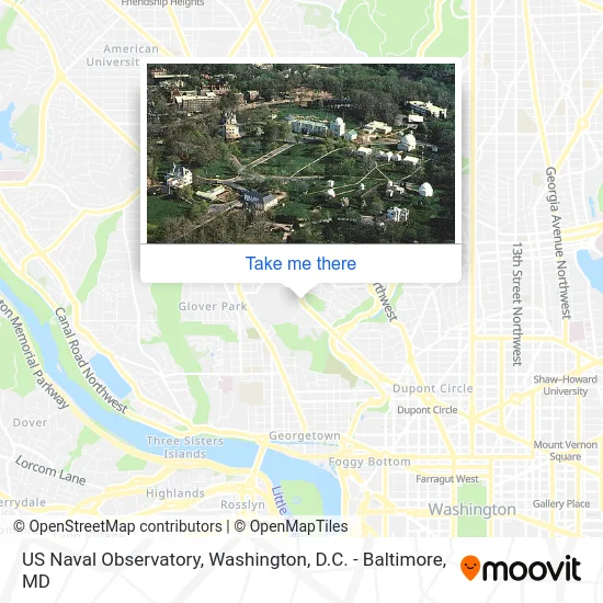 US Naval Observatory map