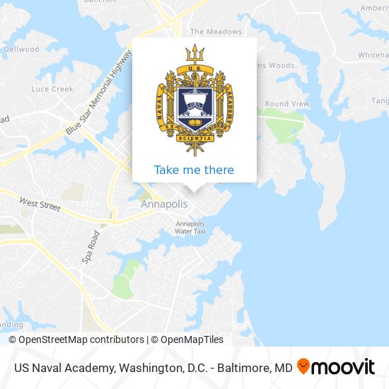 US Naval Academy map
