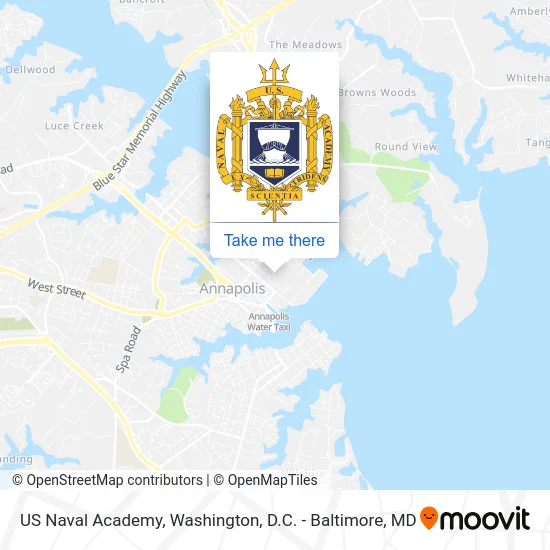 US Naval Academy map
