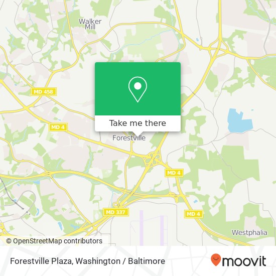 Forestville Plaza, 7702 Marlboro Pike map