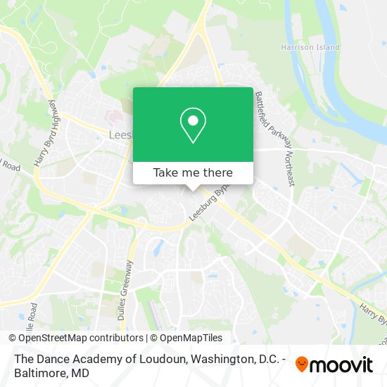 Mapa de The Dance Academy of Loudoun