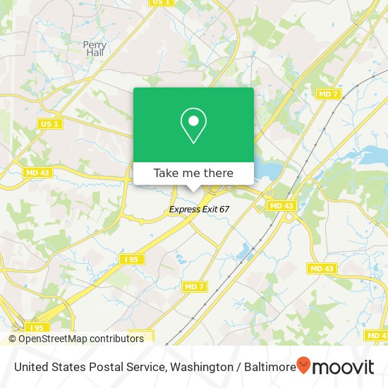 United States Postal Service, 4990 Mercantile Rd map