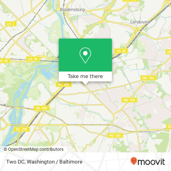 Mapa de Two DC, 1206 Doewood Ln