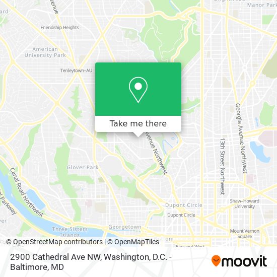2900 Cathedral Ave NW map