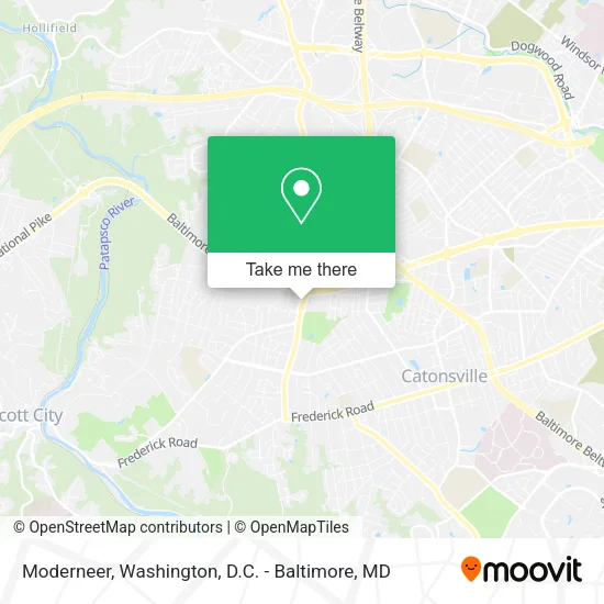 Moderneer map