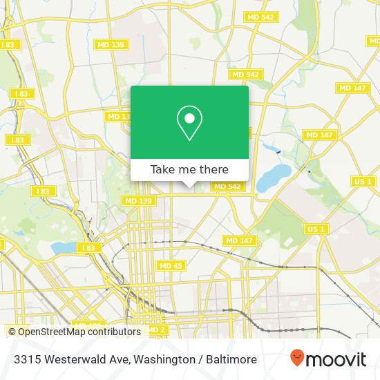 3315 Westerwald Ave, Baltimore, MD 21218 map