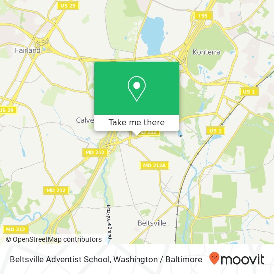 Beltsville Adventist School, 4230 Ammendale Rd map