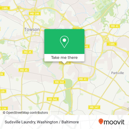 Mapa de Sudsville Laundry, 6811 Loch Raven Blvd