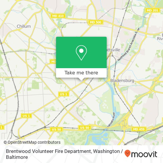 Brentwood Volunteer Fire Department map