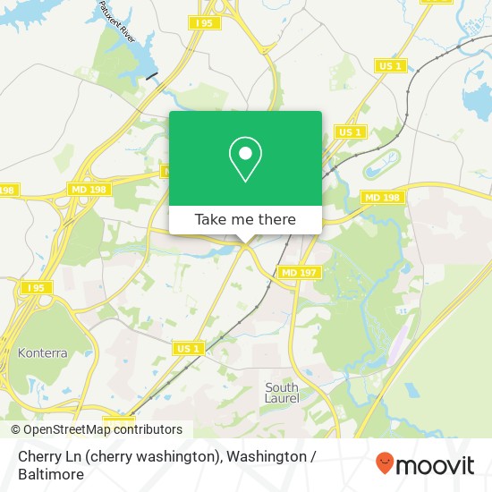 Cherry Ln (cherry washington), Laurel, MD 20707 map
