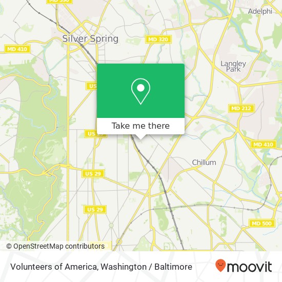 Volunteers of America, 6520 1st St NW map