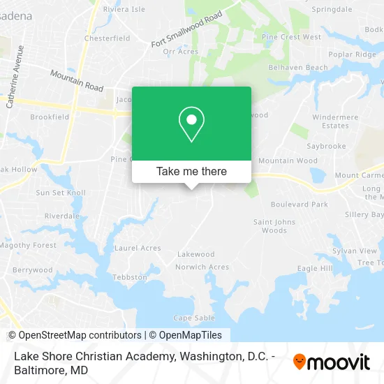 Lake Shore Christian Academy, 860 Swift Rd map