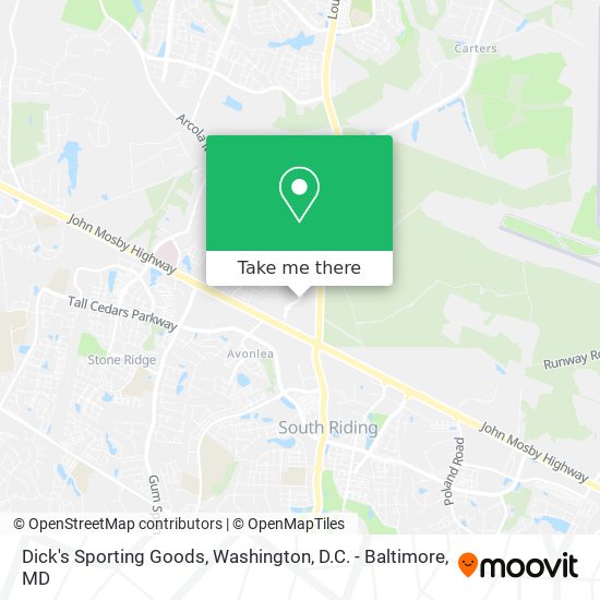 Dick's Sporting Goods map