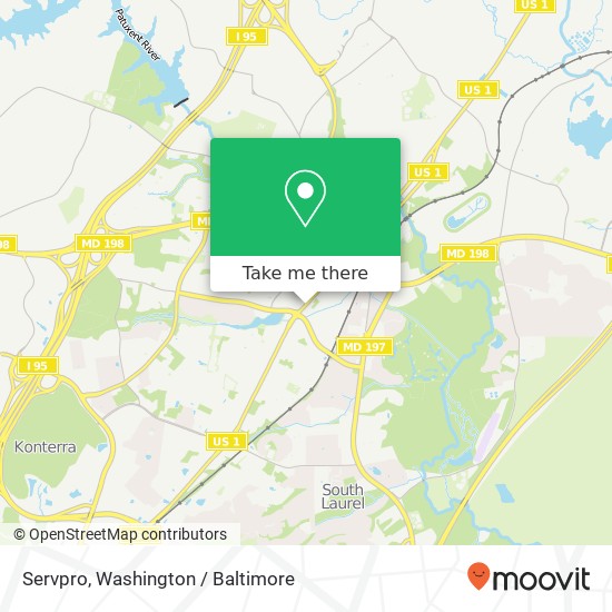 Servpro, 14725 Baltimore Ave map