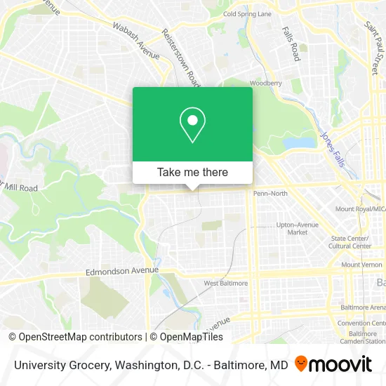 Mapa de University Grocery