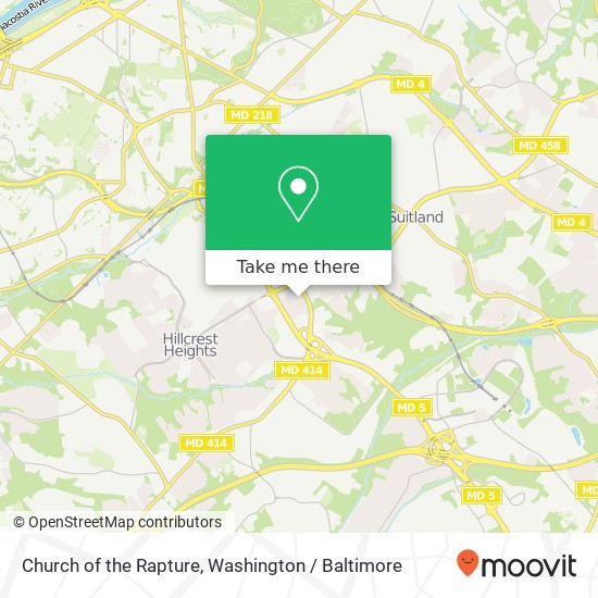 Mapa de Church of the Rapture, 3701 St Barnabas Rd