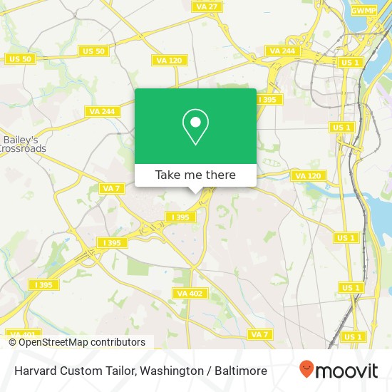 Mapa de Harvard Custom Tailor, 4018 28th St S