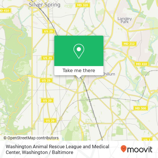 Washington Animal Rescue League and Medical Center, 71 Oglethorpe St NW map