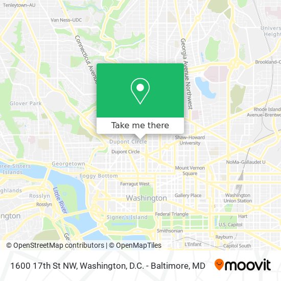 1600 17th St NW map