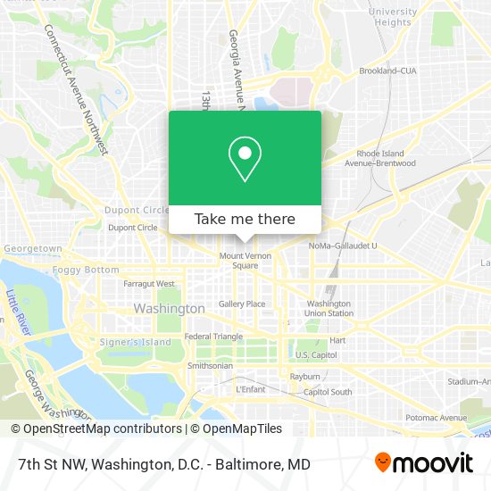 7th St NW map