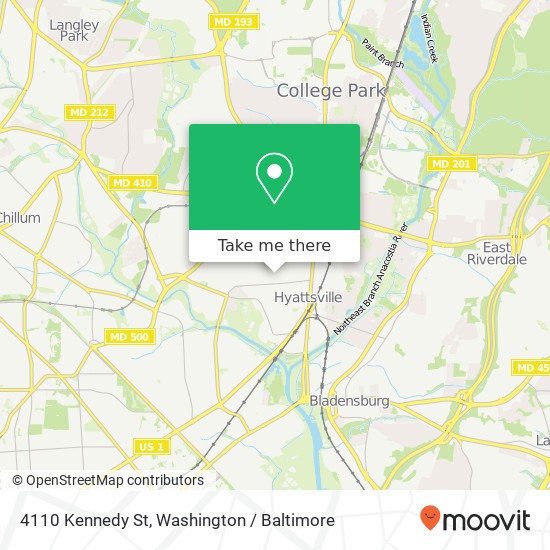 4110 Kennedy St, Hyattsville, MD 20781 map