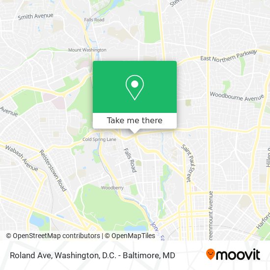 Mapa de Roland Ave
